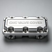 Fabrication OEM ODM, fraisage CNC, couvercle de soupape de moteur en aluminium billette 6061-T6, gravure de logo personnalisée, pièces détachées automobiles, perçage CNC