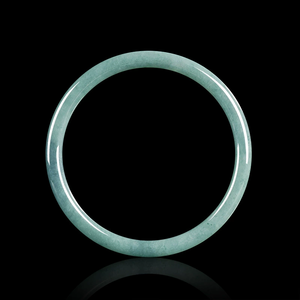 Authentic natural A-grade jadeite blue water small round bracelet, jingzhuo <b>jade</b> bracelet, women's jewelry accessory - Product Image 2