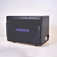 Armoire chauffante pour serviettes de massage intelligente et portable noire avec stérilisateur UV et ozone