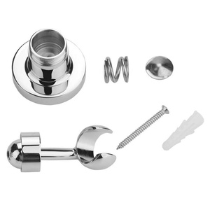 <b>Shower</b> Head Holder <b>Shower</b> Holder Bracket Copper Wall Mount Chrome Plated 360 Degrees Adjustable for Handheld Showerhead - Product Image 3