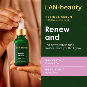 Sérum au rétinol biologique, sérum anti-âge <span class=keywords><strong>pour</strong></span> le visage, acide hyaluronique, <span class=keywords><strong>aloe</strong></span> <span class=keywords><strong>vera</strong></span> <span class=keywords><strong>pour</strong></span> hydrater, réduire <span class=keywords><strong>les</strong></span> <span class=keywords><strong>rides</strong></span>, éliminer <span class=keywords><strong>les</strong></span> taches brunes - Product Image 4