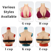 Drag Queen, grande taille, K Cup, rehausseur de seins, formes de seins en silicone, faux seins réalistes, travestis, transgenres, travestissement