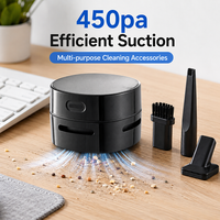 Aspirateur de bureau silencieux à corps léger, facile à utiliser, couleur de coque personnalisable, pour le nettoyage des petites particules sur table de jeu, canapé et coin.
