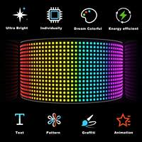 LED Flexibles Display Smart APP-Steuerung Lauftext Muster Animation RGB LED-Matrix-Panel Flexibler LED-Bildschirm