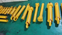 Vérin hydraulique à double effet avec pompe pour levage de véhicules, type Push-Pull, avec joint de trunnion/bride, taille personnalisée 5/10/6 tonnes