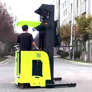 Apilador eléctrico portátil pequeño chino, almacén departamental de 2 toneladas, plataforma apiladora para caminar de velocidad de elevación rápida con función de alcance - Product Image 5