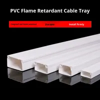 Goulotte de câblage réseau en PVC épaissi, montage en surface, entièrement en plastique, nouveau matériau, modèle 100*50*1.6, livraison gratuite