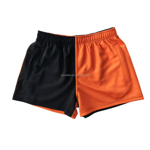 Celana pendek kustom desain tambalan cepat kering celana pendek rugbi berkaki tidak pernah pudar sublimasi celana pendek dengan kantong - Product Image 3