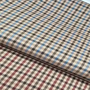 Made in China Wholesale Medium Thickness 280GSM TR Square stripe plaid fabric