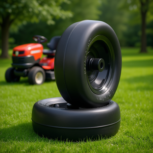 Pneu de tracteur pour tondeuse à gazon 11x4-7, sans chambre à air, anti-crevaison, en PU, moyeu de 3,4 pouces, douille de 3/4 pouces, lot de 2 pour équipement de jardin - Product Image 2