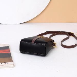 Women <b>Small</b> Phone Bag Genuine Cow Leather Fashion <b>Purse</b> <b>Lady</b> Crossbody Shoulder Sling Bags Contrasting Color - Product Image 4