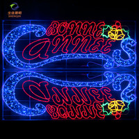Luces Decorativas LED 2D para Exteriores, IP65, de Plástico/PVC, para Navidad, Halloween, Calle, 2700K, Blanco Cálido, CRI 90, 1.5m de Longitud