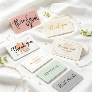 50 pz/borsa 5*9cm Biglietti da Visita Scrivibili All'ingrosso in Carta Artistica per Supportare la Mia Piccola Impresa, Decorazione per Confezioni Regalo - Product Image 3
