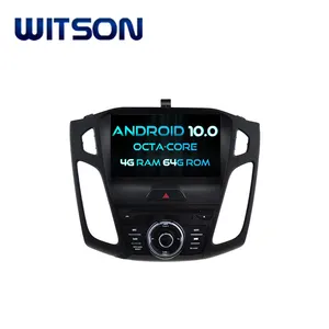 WITSON เครื่องเล่น DVD วิทยุรถยนต์แอนดรอยด์10.0,GPS สำหรับ FORD FOCUS 2015 4G DDR3 64GFLASH 1080P HD