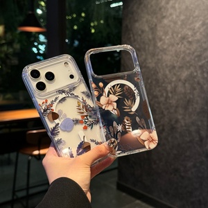 Al por mayor funda de teléfono bonita y floral para iPhone 17 Air, funda de teléfono magnética para celebridades de Internet para iPhone 17 16 Pro Max - Product Image 1