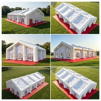Carpa Inflable Blanca Comercial Grande, Carpa Inflable Impermeable para Eventos, Bodas, Fiestas, Exposiciones al Aire Libre, Alquiler
