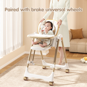 <span class=keywords><strong>Chaise</strong></span> haute pliable multifonctionnelle pour bébé, <span class=keywords><strong>chaise</strong></span> à bascule portable avec <span class=keywords><strong>berceuse</strong></span> pour repas et alimentation des tout-petits - Product Image 4