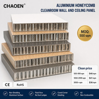 Panneau mural en aluminium alvéolé thermolaqué résistant à l'humidité élevée pour salle de douche, plafond anti-corrosion avec chauffage de salle de bain