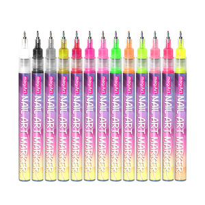 Nuevos Marcadores Fluorescentes para Uñas de 0.5mm, Juego de 24 Colores, Estilo Neón UV, para Graffiti DIY, Marcadores Coloridos No Tóxicos para Pintar Uñas - Product Image 2