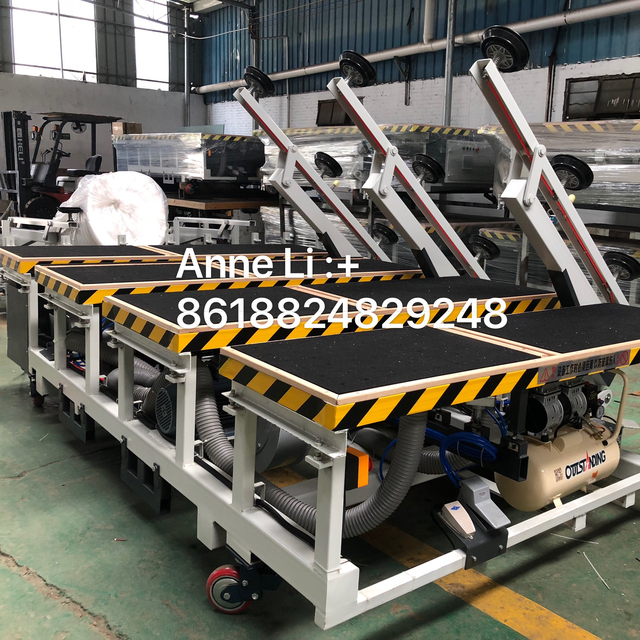 Automatic Glass Loading Table With Multi Suction Cup / Glass Cutting Table for Glass Workshop