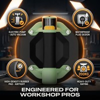 Ventouse électrique intelligente de 8 pouces pour carrelage en verre, élévateur premium rechargeable de qualité professionnelle, ventouse durable à forte charge