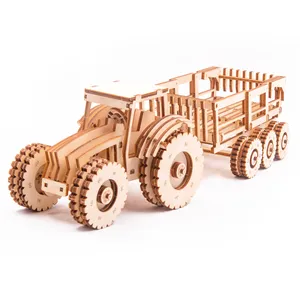 Mainan Traktor 3d Puzzle 2023 Desain Baru Diskon Besar Model Kendaraan Roda Empat Murah dengan Desain Klasik Mobil Mainan untuk Hadiah Mainan Anak-anak