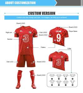 Maillot de football rétro classique <span class=keywords><strong>des</strong></span> années 1990 de haute qualité, séchage rapide, maillots et hauts de club, vêtements de sp - Product Image 5