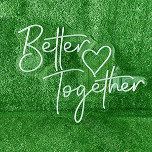 Letrero de neón de boda de diseño personalizado gratuito, decoración, ¿te casarás conmigo mejor juntos, novia para fiestas y paredes al aire libre - Product Image 4