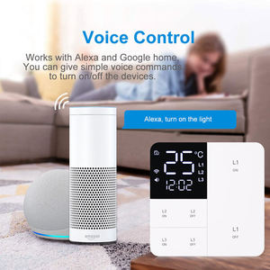 2025 nouveau commutateur mural intelligent électrique Tuya avec écran d'affichage de la température Wi-Fi activé Alexa commande vocale pour un usage domestique - Product Image 6