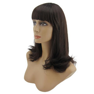 Vendeur <span class=keywords><strong>de</strong></span> perruques en dentelle complète crépus bouclés mode Afro beauté chaude <span class=keywords><strong>cheveux</strong></span> synthétiques pas cher perruques courtes <span class=keywords><strong>coupe</strong></span> lutin avec franges pour les femmes noires - Product Image 2