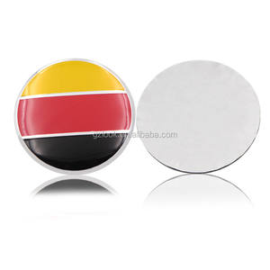 Bandera alemana 56mm <span class=keywords><strong>65mm</strong></span> Color calcomanía Auto Exterior accesorios cubierta de rueda de coche con logotipo personalizado tapacubos pegatina - Product Image 2