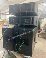 Penjualan Panas HDL10A Speaker Line Array Plastik DSP Sistem Suara Subwoofer Dual 10 Inch Speaker Line Array Aktif Profesional
