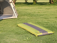 Nouveau matelas gonflable en PVC à pédale, portable, pour pause déjeuner, lit d'appoint pliable, coussin d'air pour camping extérieur, tapis épaissi résistant à l'usure