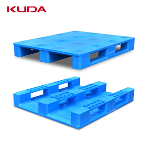 Palette en plastique KUDA 1210G-PBCZ avec étagère en acier intégrée, palette de stockage empilable, palette de manutention, palette de retournement de marchandises 1200x1000x160mm - Product Image 2