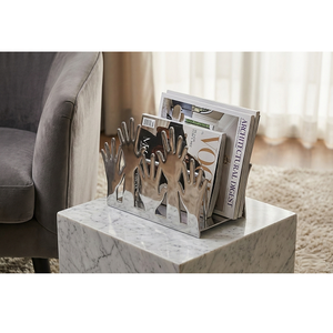 Moderno Porta Revistas Metálico Ajustable, Artístico y Decorativo, Hecho a Mano, para Organizar la Sala de Estar, Disponible al Mejor Precio - Product Image 1