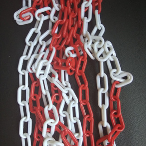 Fábrica de China: Rollo de cadena de seguridad de plástico Barrera de advertencia amarilla/negra, 6mm/8mm x 25m-para construcción, eventos, estacionamientos - Product Image 5