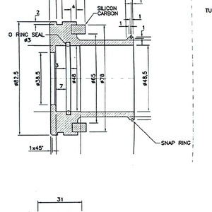 Joint mécanique PM-5 personnalisé pour pompe à S8-125-350.3DD ANDRIZT taille 38.5mm SIC/TUNGSTEN/<span class=keywords><strong>TEFL</strong></span>/304 - Product Image 1