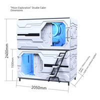 NOUVEAU ABS ignifuge insonorisé Sleeping Pod capsule hotel bed sleep pod