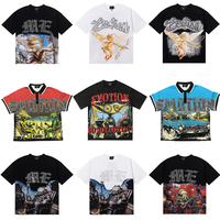 T-shirt pour homme en coton tissé 100% 280g, coupe ample avec motif vintage, motif 'That's Awful Lot Cough Syrup'