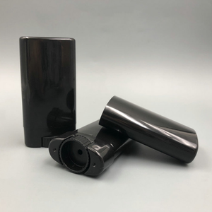 Contenitori Vuoti per Deodorante Stick Ovali in PP da 50g/75g, Neri, con Apertura Facile, Modello GC014 - Product Image 1