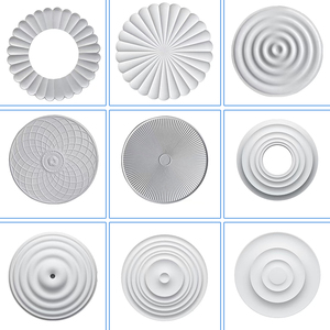 Moulure de <span class=keywords><strong>plafond</strong></span> en plâtre élégant et moderne à motif de feuille florale pour villa hôtel décoration de la maison respectueuse de l'environnement - Product Image 3