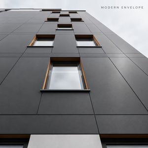 Panel Compuesto de Metal y Plástico Mate Moderno, Revestimiento de Pared Exterior Resistente a la Intemperie para Edificios Residenciales de Varios Pisos - Product Image 1