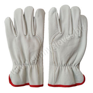 Guantes de cuero de vaca de alta calidad para conductores, guantes de trabajo de Sunny - Product Image 1