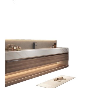 Meuble de salle de bain moderne et minimaliste avec lavabo intelligent intégré - Product Image 5