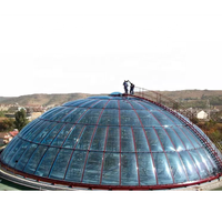 Wasourwaso — structure en acier, cadre spatial, construction géomantique, dôme de verre, toit pour moustiquaire
