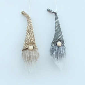 Christmas <b>Light</b> Up Gnome Dolls Mini Faceless Hanging <b>Tree</b> Ornaments Beige Gray Red With <b>Led</b> <b>Lights</b> For Xmas Decorations - Product Image 5