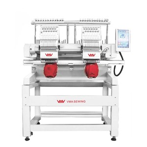 Machine à broder informatisée VMA T Shirt Machine à broder 12 aiguilles 2 têtes avec système <span class=keywords><strong>de</strong></span> verrouillage <span class=keywords><strong>de</strong></span> fil - Product Image 1