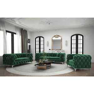 أريكة مخملية فاخرة نوفا ، أثاث منزلي حديث ، أريكة مقطعية ، طقم قماش تشيسترفيلد - Product Image 1