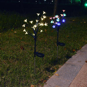 Guirnalda de Luces LED con Forma de Flores de Cerezo, Decoración Solar para Jardín, Camino, Patio, Exterior, IP65 - Product Image 3