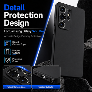 Coque de téléphone souple en TPU mat personnalisée en usine pour <span class=keywords><strong>Samsung</strong></span> Galaxy S25 Ultra, protection antidérapante, ajustement fin - Product Image 3